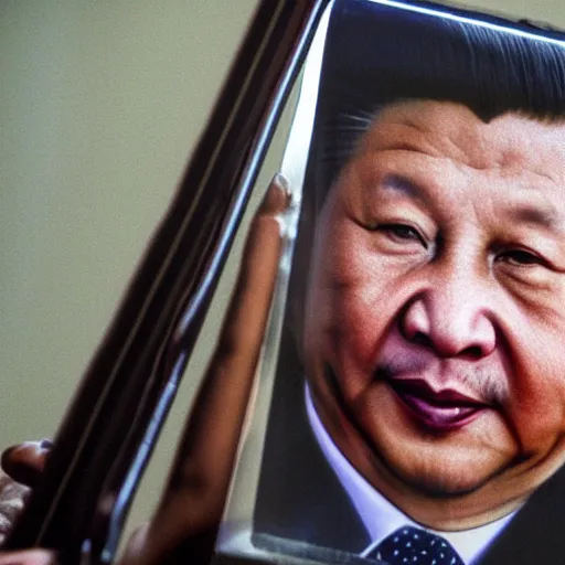 Image similar to xi jinping in a scanner darkly, award winning epic cinematic still, hdr