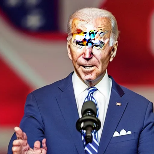 Image similar to joe biden with two pistols