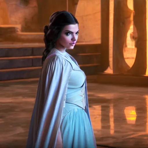 Image similar to victoria justice as princess padme in star wars episode 3, 8 k resolution, cinematic lighting, anatomically correct