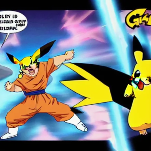 Pew 🎏✨ on X: The pikachufication of goku / X