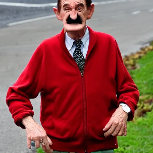 Prompt: Barry Chuckle has had enough of your shit