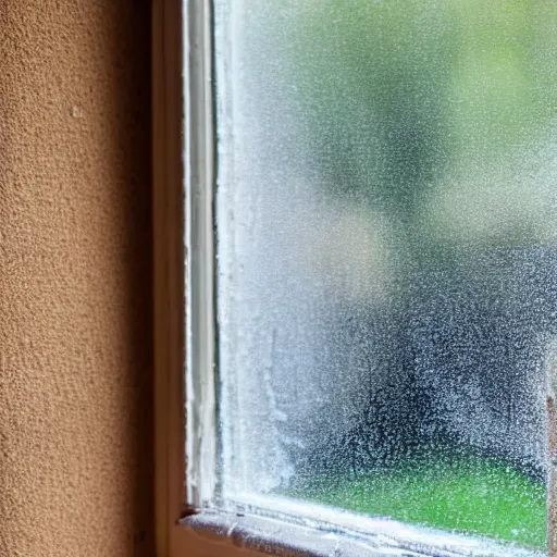 Image similar to looking outside through a window that needs to be washed