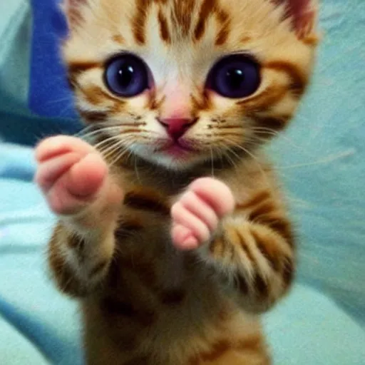 Image similar to cute kitten giving the middle finger