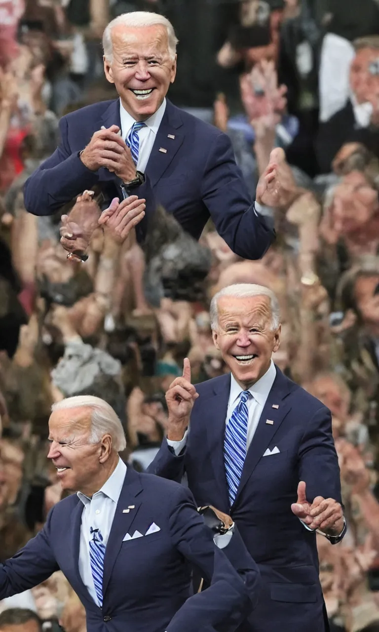 Image similar to Joe Biden Turning into the hulk