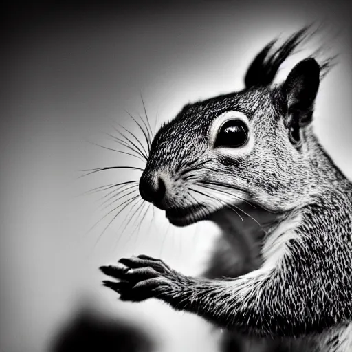 Image similar to a photo by bruce gilden of a squirrel politician, leica s, flash, high contrast, intricate, closeup of face, beautiful