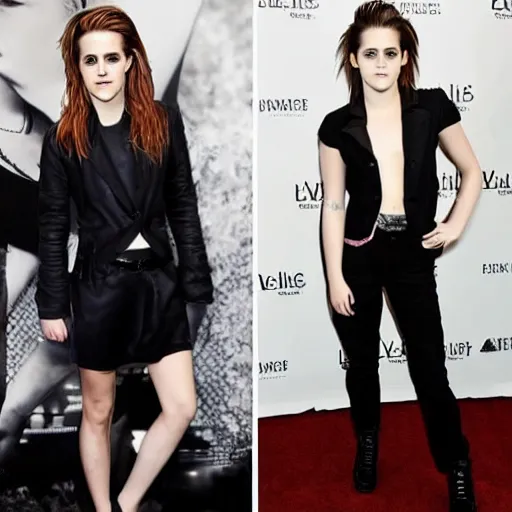 Prompt: emma watson and kristen stewart cosplaying as each other