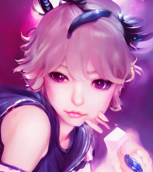 Prompt: ! dream chiaki nanami intensly gaming, art by stanley lau, artgerm, rossdraws, ross tran, sakimichan, cyarine, beautiful art