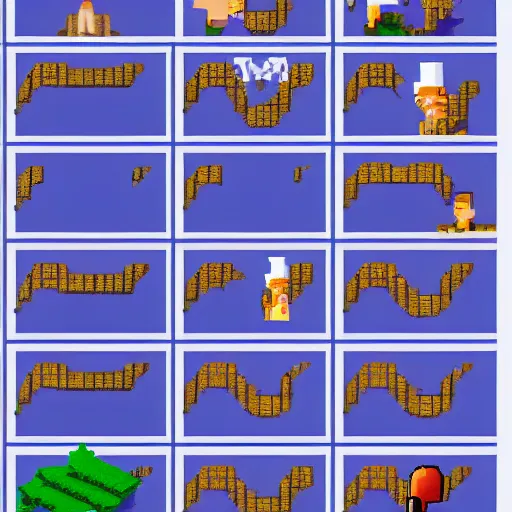 guybrush threepwood pixel art animation sheet, 8 k, | Stable Diffusion ...