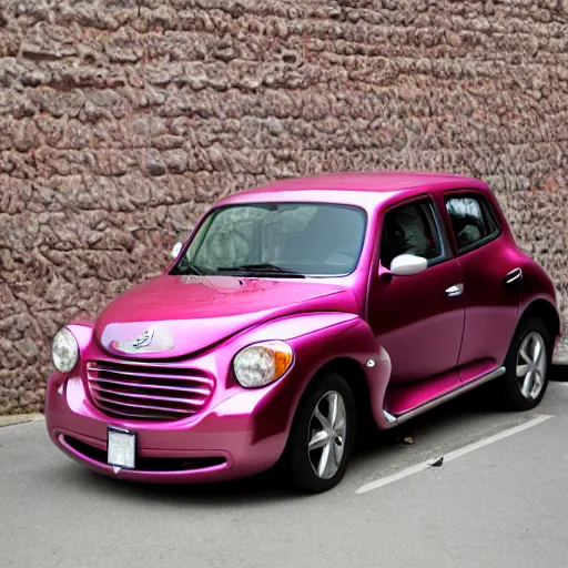 Image similar to pt cruiser crashed into a wall, ultra hd