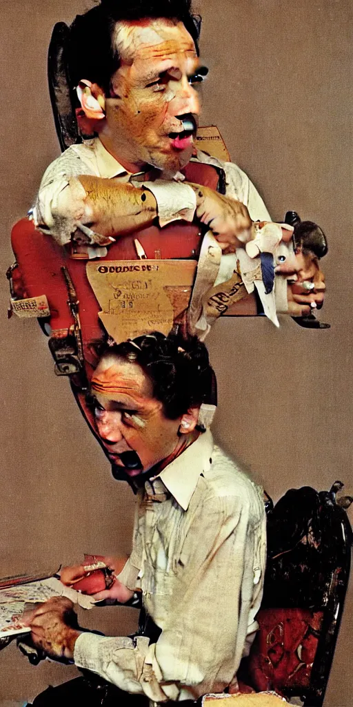 Image similar to Paul Rudd painted by Norman Rockwell