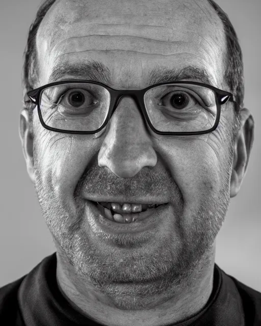 Image similar to joel glazer is the devil reincarnate, owner of manchester united football club, portrait, pure evil, devils horns, joel glazer, hell, 8 5 mm lens, photo realistic, symmetrical face, cinematic lighting