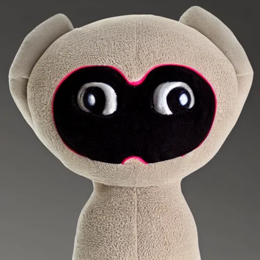 Prompt: a happy alien, plush doll, 8k