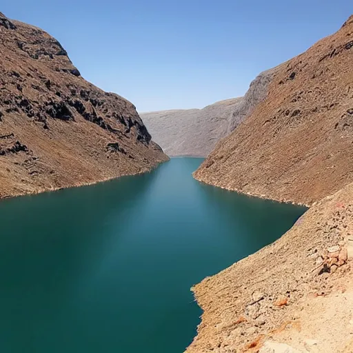 Image similar to A fjord in Libya.