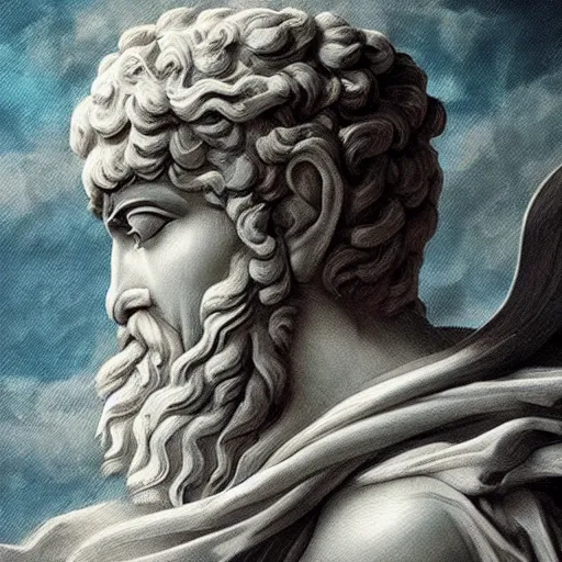 Prompt: an Ancient Greek god using an iPhone, epic, art, hyper detailed, cinematic, ethereal