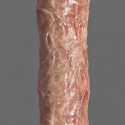 Image similar to a straight smooth vertical tube with the texture of human skin, highly realistic, hyper-real, 4k, Octane render