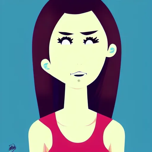 Image similar to Illustration of a female character, by Ana Varela, cartoon network, Trend on Behance Illustration