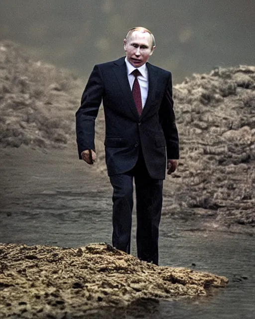 Prompt: Vladimir Putin in a role of Gollum