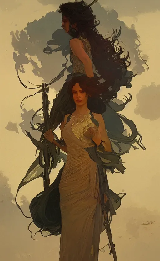 Prompt: a personification of the country israel, highly detailed, digital painting, artstation, concept art, sharp focus, illustration, art by greg rutkowski and alphonse mucha