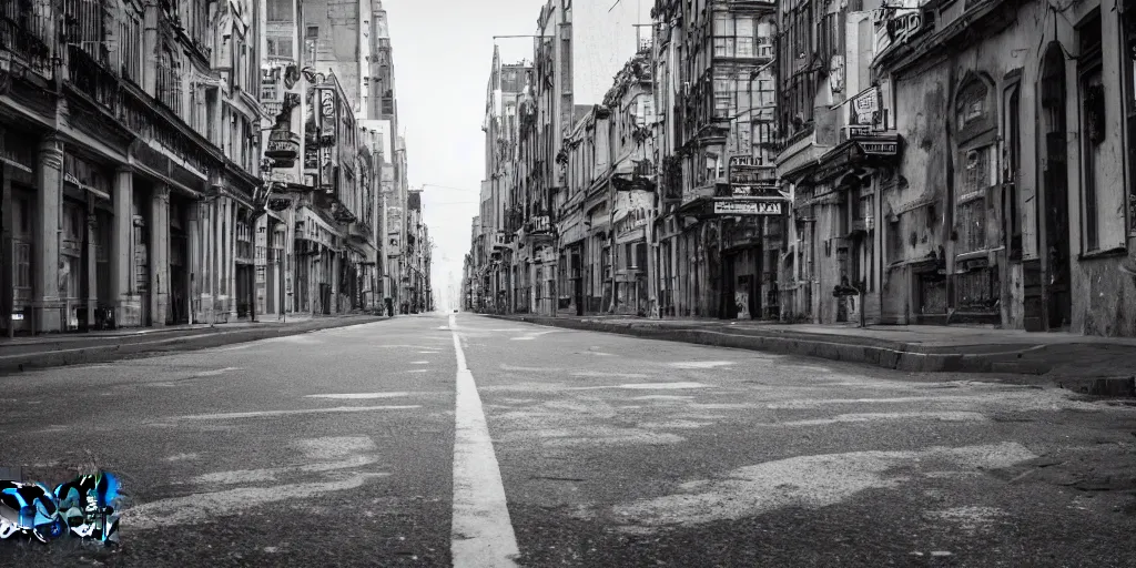 Prompt: Photograph of an empty city street. Award winning photograph.
