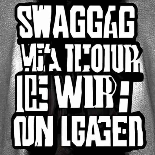Prompt: swagged out legend