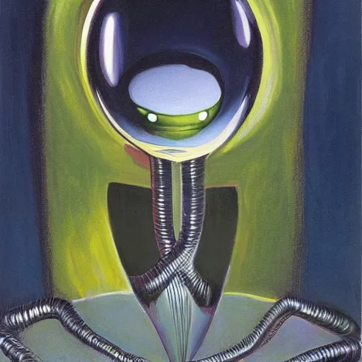 Image similar to alien by wayne thiebaud