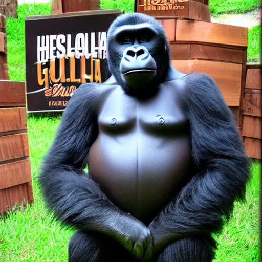 Prompt: hershey's gorilla