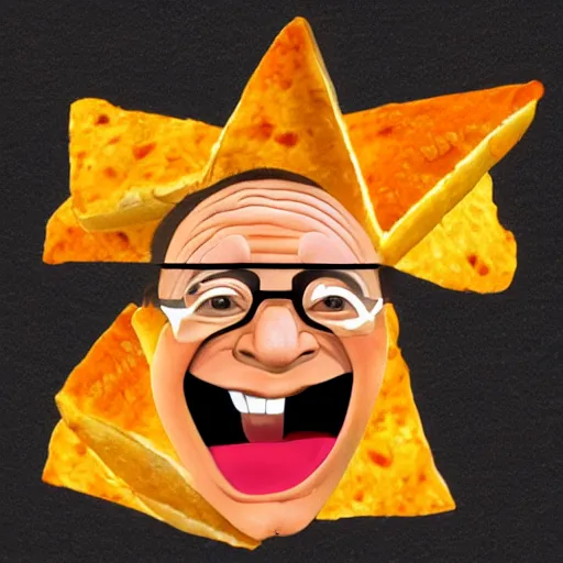 Image similar to Danny devito as a Dorito