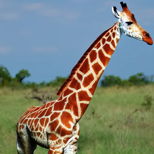 Image similar to a shrimp legged giraffe centaur photo 8k