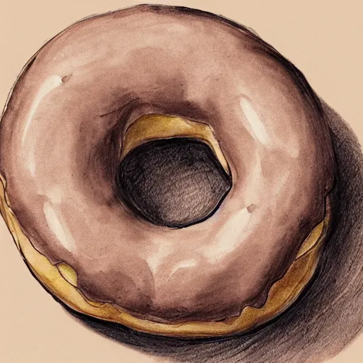 Image similar to anatomical sketch of a doughnut