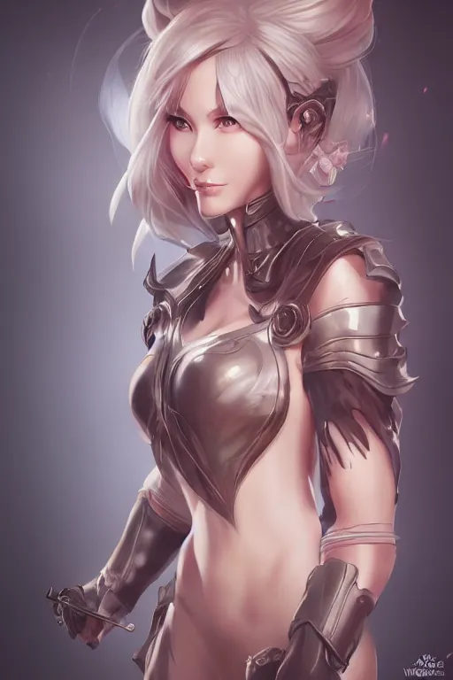 Image similar to female fantasy character in the style of Artgerm, WLOP, Rossdraws, trending on artstation