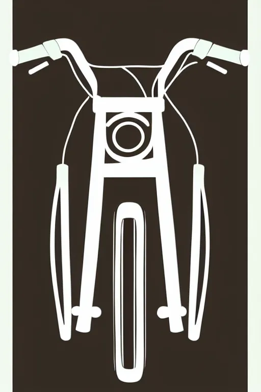 Prompt: minimalist boho style art of a bike, illustration, vector art