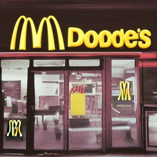 Prompt: mcdonalds in the backrooms, horror, weirdcore, dreamcore