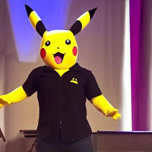 Prompt: pikachu soprano tony