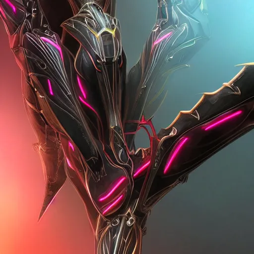 Prompt: ant pov from the floor, looking up, at a highly detailed, exquisite and beautiful giant female warframe, standing elegantly, unaware of your tiny existence, off-white plated armor, slick elegant design, bright Fuchsia skin, sharp claws, close full body shot, epic cinematic shot, realistic, professional digital art, high end digital art, DeviantArt, artstation, Furaffinity, 8k HD render, epic lighting, depth of field