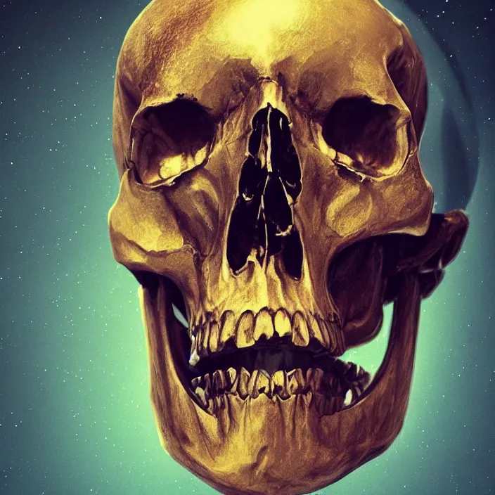 Image similar to a human skull, melting. intricate abstract. intricate artwork. by Tooth Wu, wlop, beeple, dan mumford. octane render, trending on artstation, greg rutkowski, coherent, symmetrical artwork. cinematic, hyper realism, high detail, octane render, 8k, depth of field, bokeh. iridescent accents
