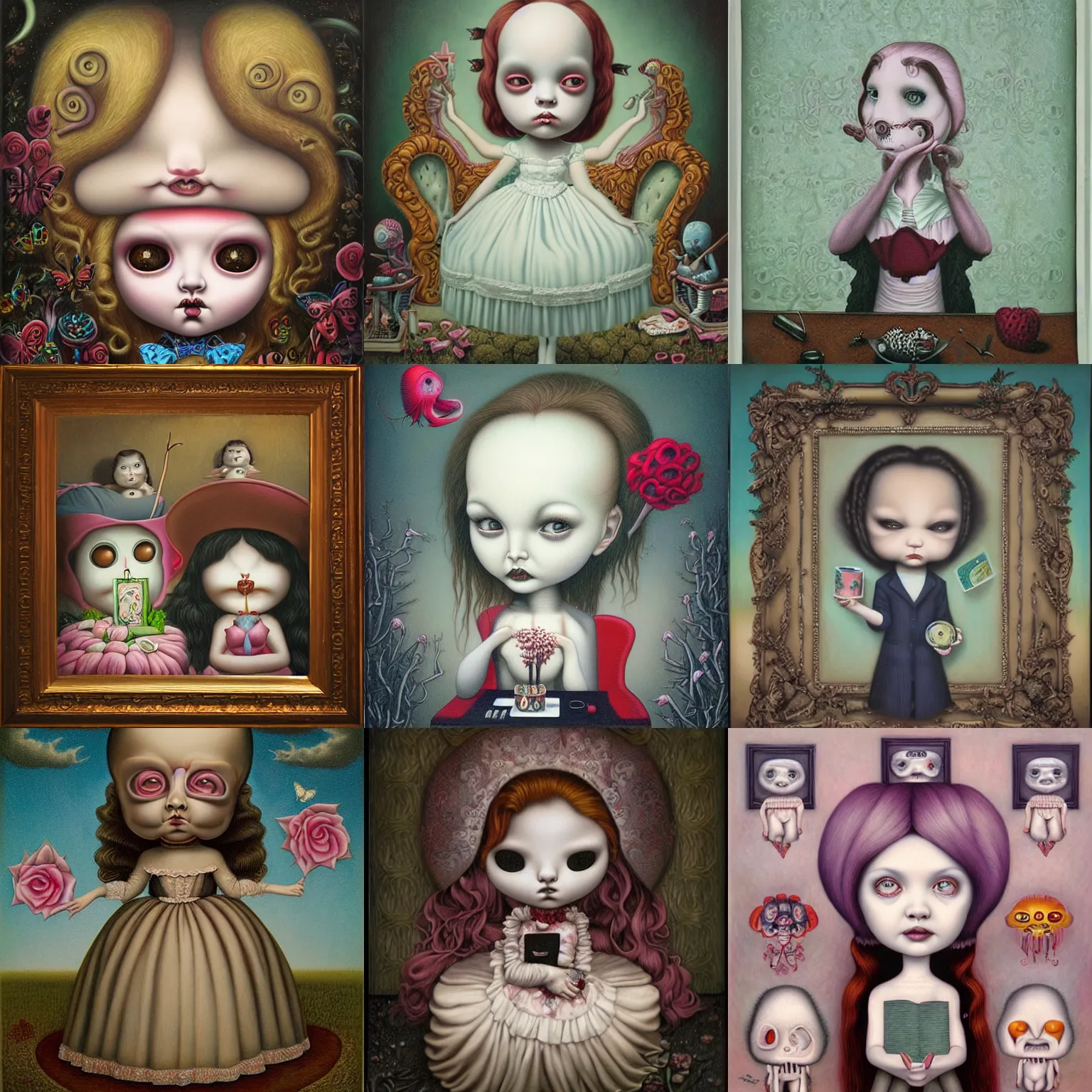 Prompt: stay Curious by Mark Ryden