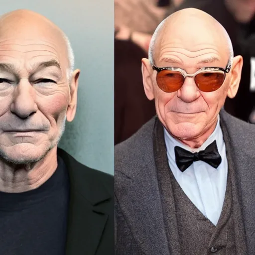 Image similar to patrick stewart mixed with ian mckellen