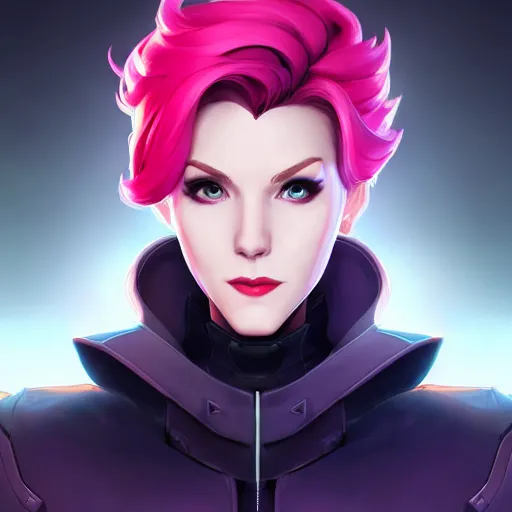 Prompt: a closeup portrait of moira from overwatch, art by lois van baarle and loish and ross tran and rossdraws and sam yang and samdoesarts and artgerm and saruei and disney, digital art, highly detailed, intricate, sharp focus, trending on artstation hq, deviantart, unreal engine 5, 4 k uhd image