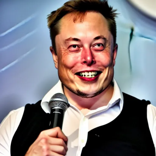 Image similar to elon musk as he - man