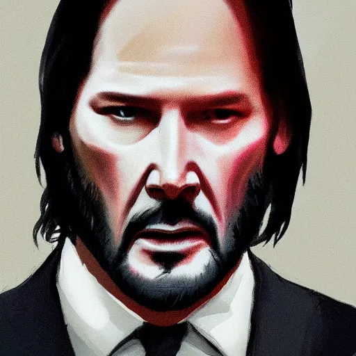 Image similar to john wick takes on the cartel, artstation hall of fame gallery, editors choice, #1 digital painting of all time, most beautiful image ever created, emotionally evocative, greatest art ever made, lifetime achievement magnum opus masterpiece, the most amazing breathtaking image with the deepest message ever painted, a thing of beauty beyond imagination or words, 4k, highly detailed, cinematic lighting