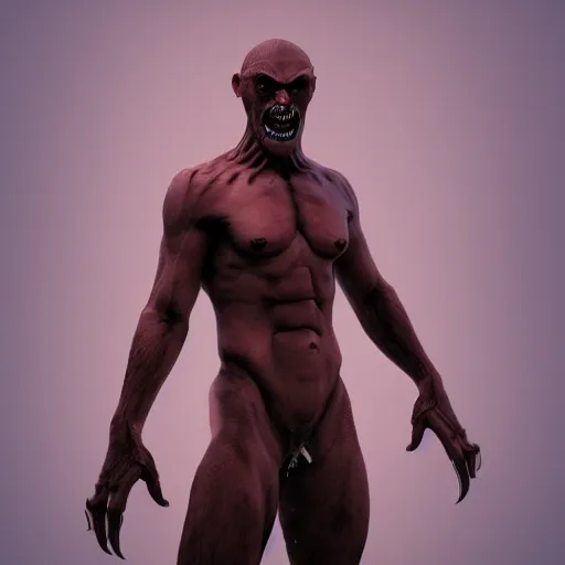 Image similar to monster dancer, full body, hyper realistic, photoreal render, octane render, trending on artstation