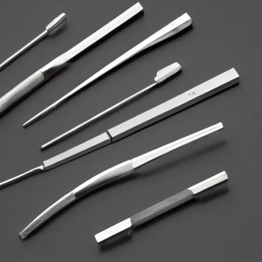 Prompt: orthopedic instrument maker, very photorealistic, professional photography