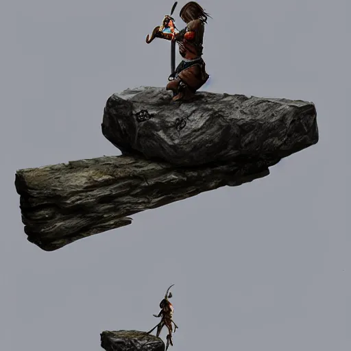 Prompt: sword stuck in a stone while the once skeleton was trying to get it out, rain, stones, ultra realistic, artstation