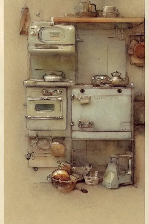 Image similar to ( ( ( ( ( 1 9 5 0 s kitchen. muted colors. ) ) ) ) ) by jean - baptiste monge!!!!!!!!!!!!!!!!!!!!!!!!!!!