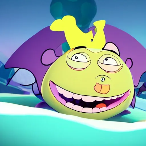 Prompt: animation still from stylized chowder cartoon network