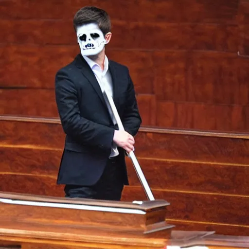 Image similar to photo of zelensky as a grim reaper