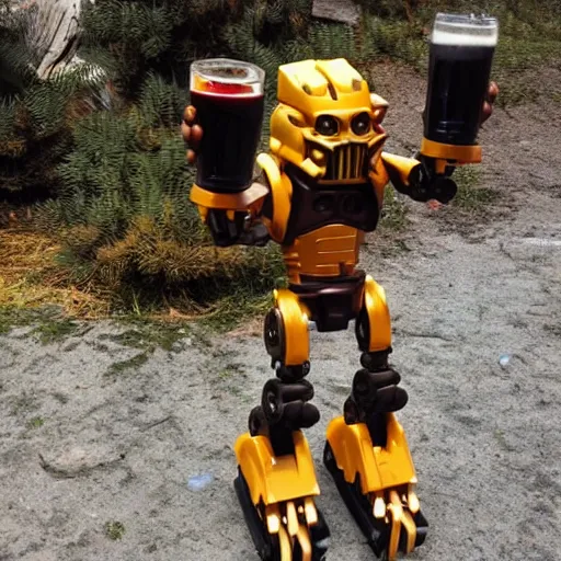 Image similar to bionicle and beer