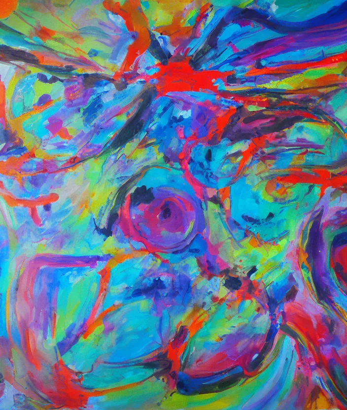 Prompt: a painting i have been meaning to make from a large canvas with no paint and a sense of being about the future