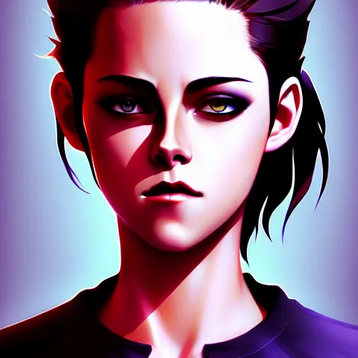 Image similar to buff kristen stewart, portrait shinkai makoto studio ghibli studio key hideaki anno sakimichan stanley artgerm lau rossdraws james jean marc simonetti elegant highly detailed digital painting artstation pixiv