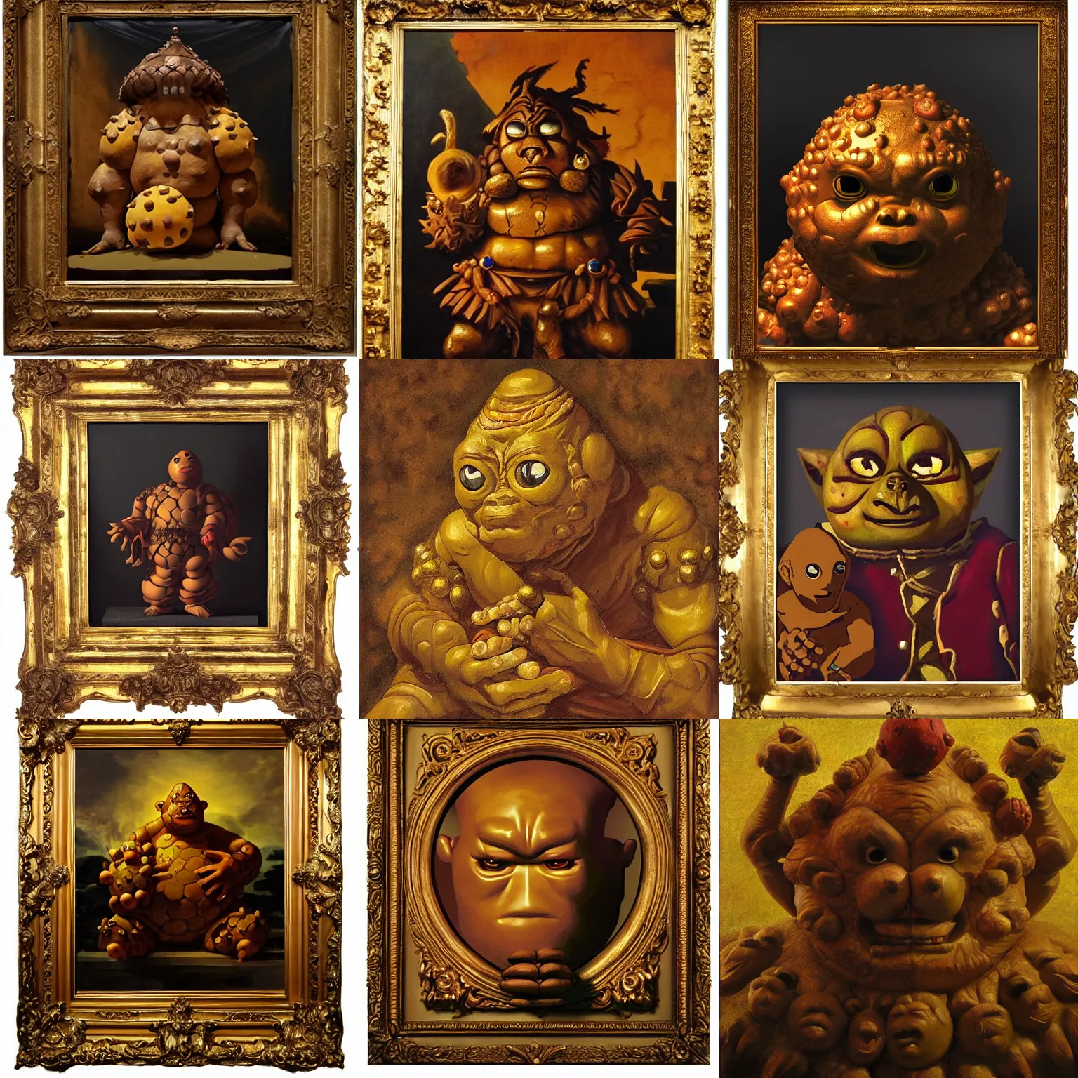 Prompt: goron lord, baroque painting